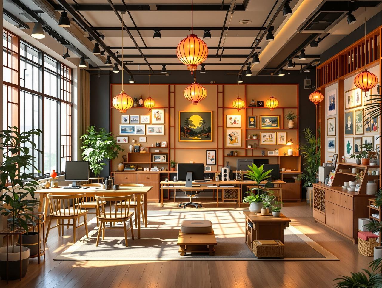 日漫番剧网站品牌故事 - 动画工作室温馨场景